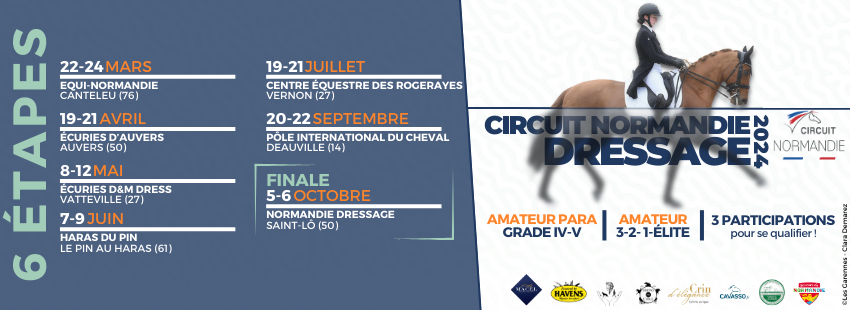 Classements provisoires du Circuit Normandie dressage