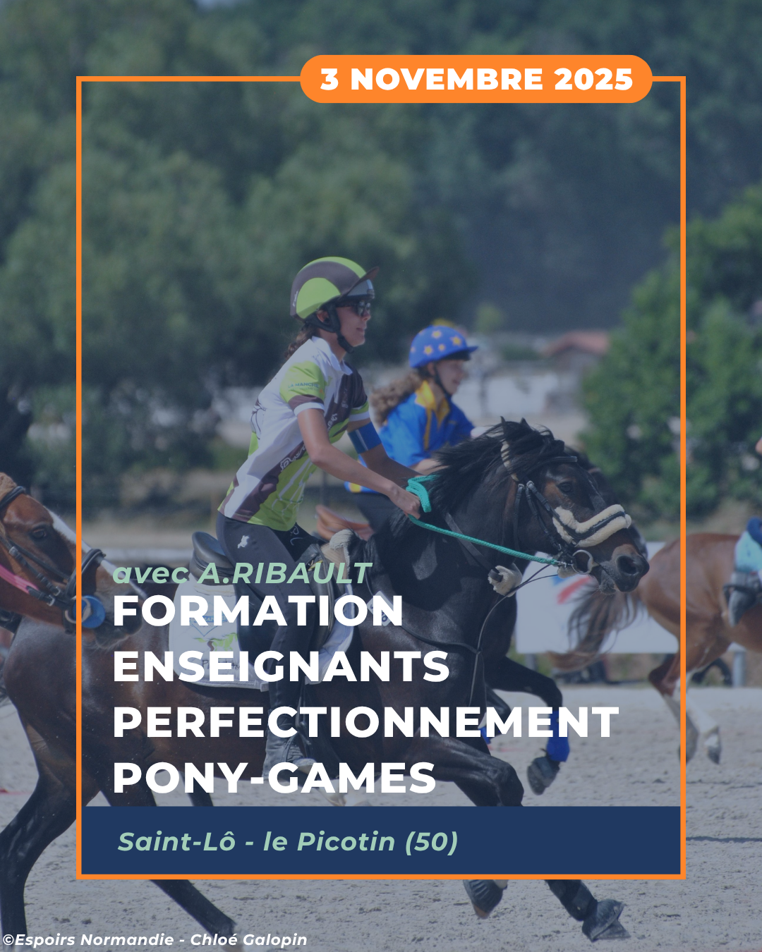 Formation enseignants perfectionnement pony-games avec Arnaud RIBAULT