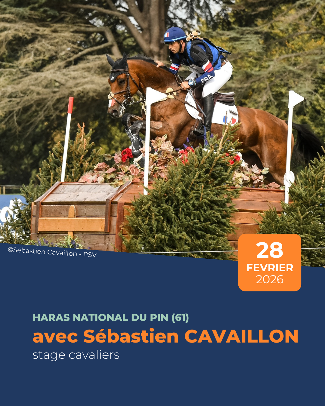 Stage cavaliers CCE avec Sebastien Cavaillon