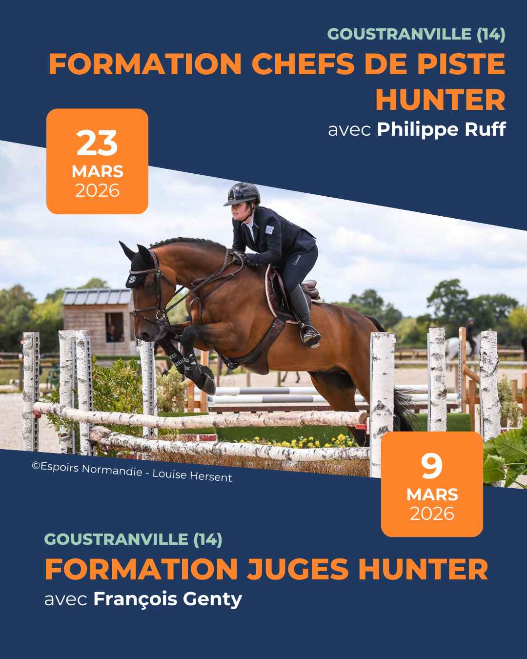 Formations chef de piste hunter 2026